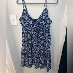 Madden Girl Floral Dress: Navy